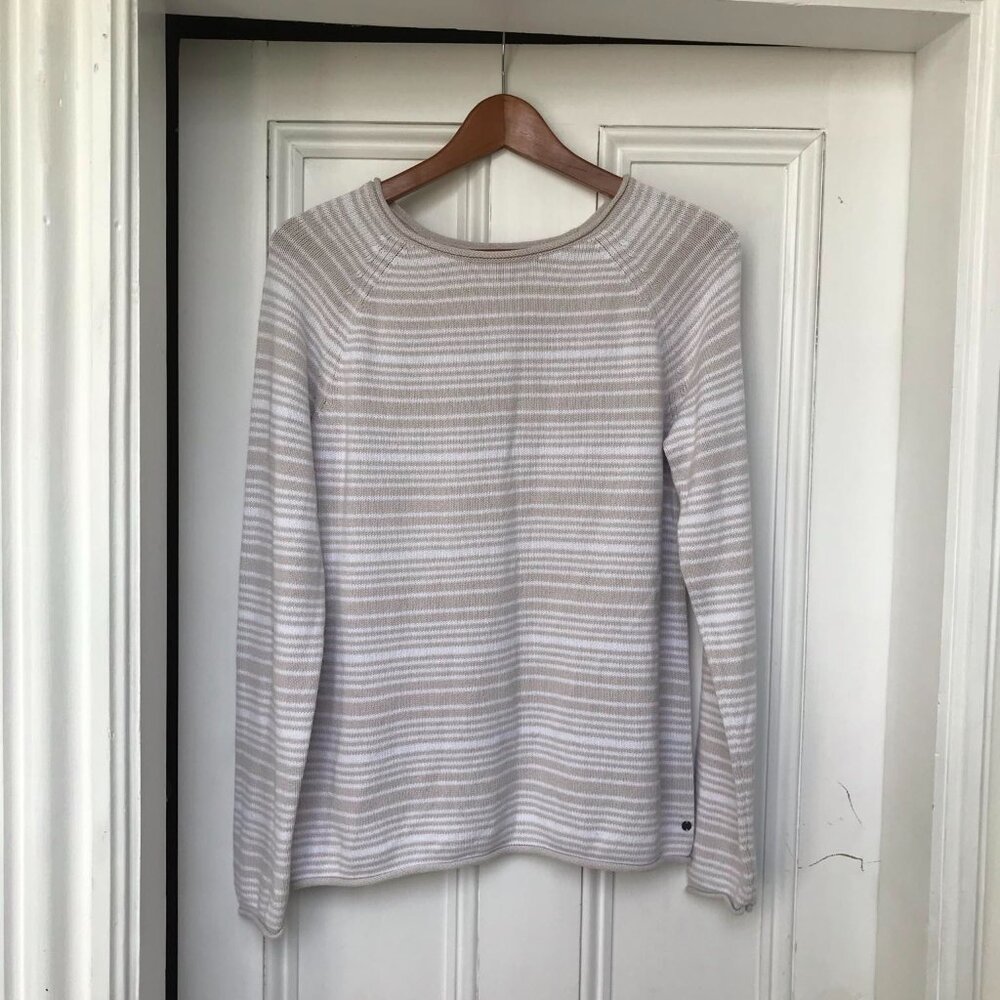 Eddie Bauer Striped Knit Women's Medium Pullover Sweater